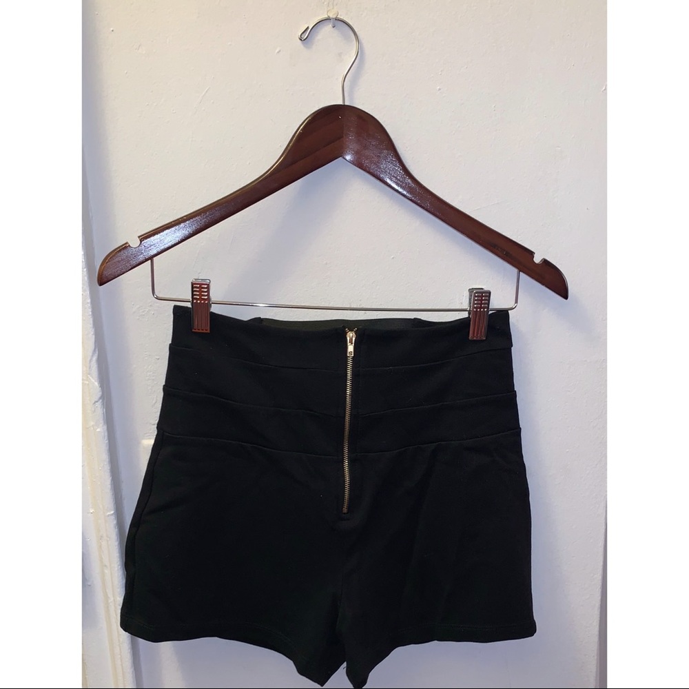 Never worn!! Black high waisted shorts